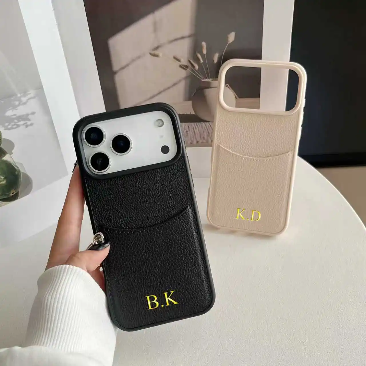 Personalized Custom Name Insert Card Case for iPhone 12 13 thumbnail 3