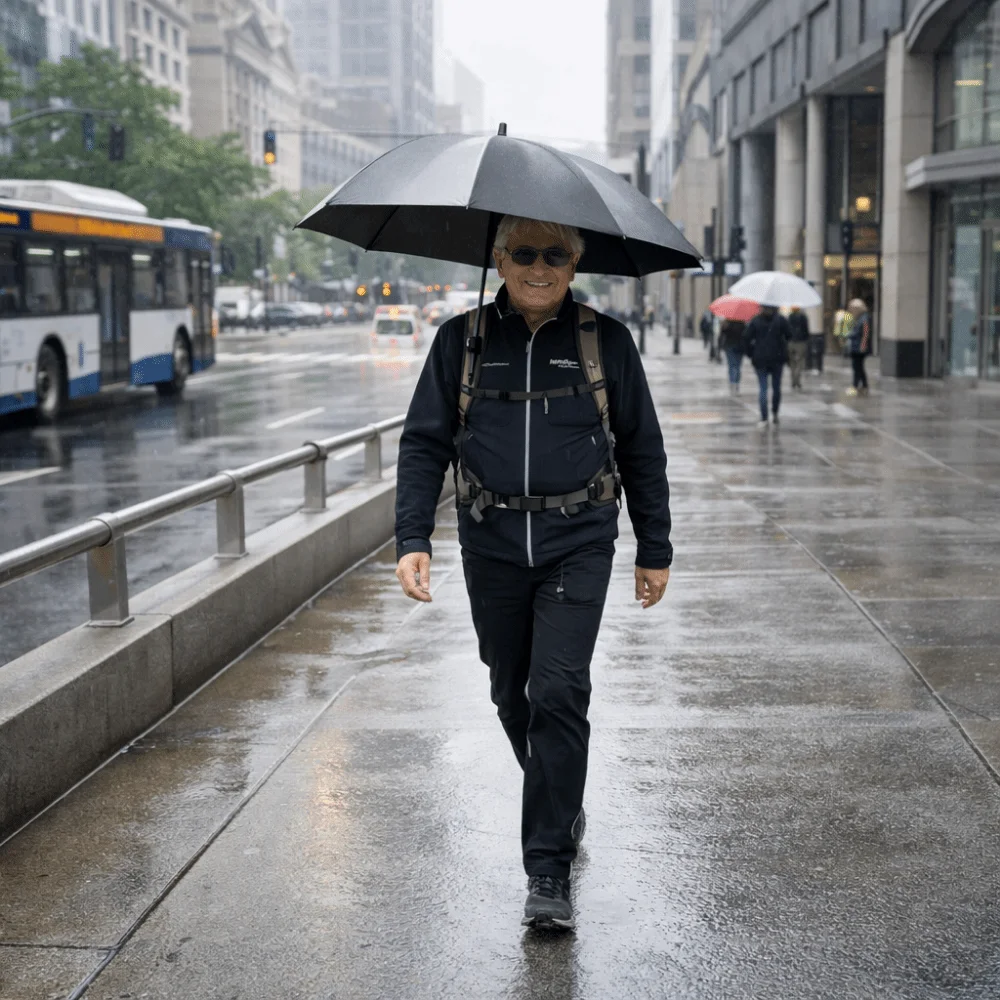 Compact and Durable Umbrella Clip with Secure Fastening and Universal Fit