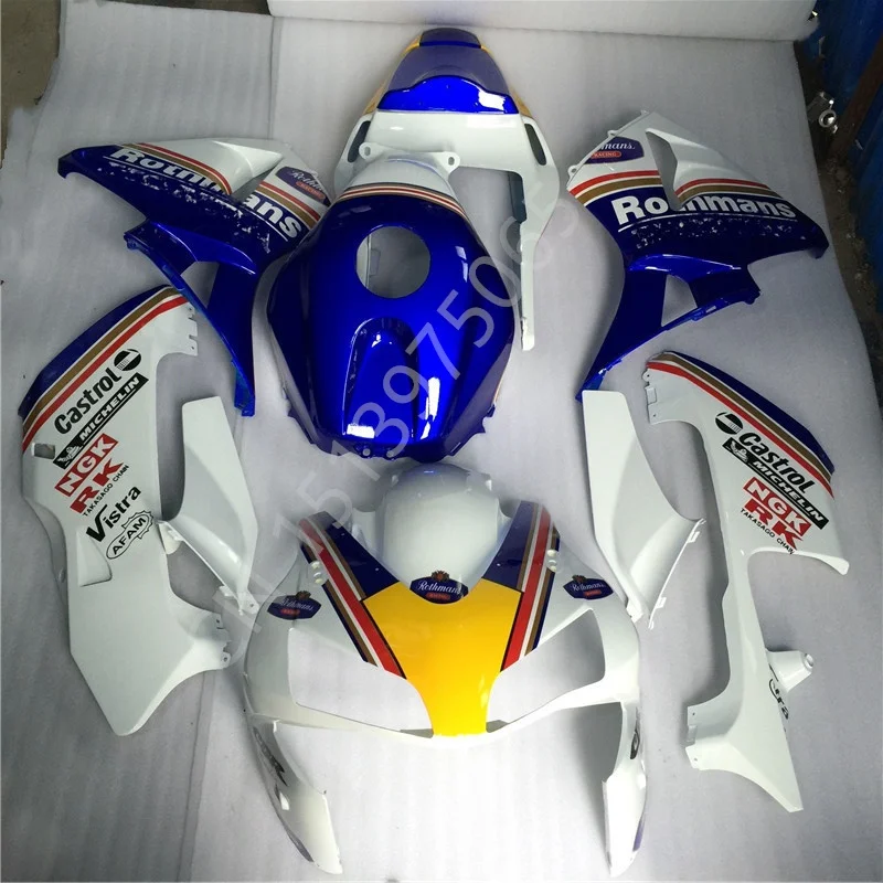 

Лидер продаж обтекатель мотоцикла для HONDA CBR 600RR 03 04 CBR600 F5 2003 2004 CBR600RR 03-04 белый синий желтый обтекатель