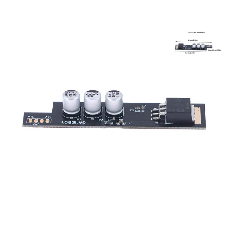 

1 шт., модуль питания IPS для Game Boy, адаптер с ЖК-экраном IPS высокой яркости, оснащенный высококачественными алюминиевыми конденсаторами