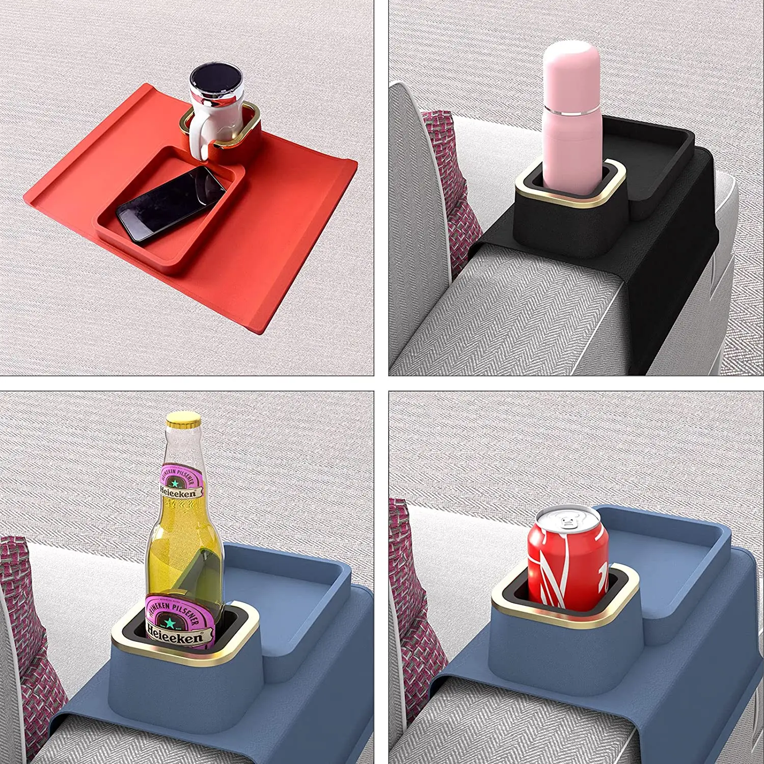 New Silicone Sofa and Couch Armrest Table Gifts for idea