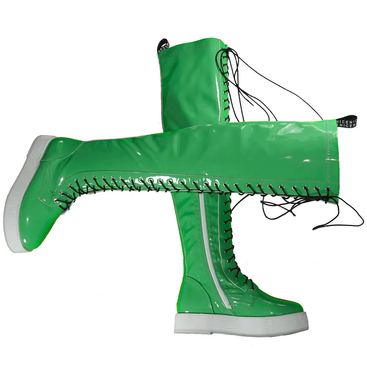 Plateau-Pumps, Größe 48, Schuhe für Damen, Übergröße 49, Lackleder, Overknee-hohe Stiefel, Größe 47, klobige Turnschuhe, große Größe 50 Schuhe – Detail 2