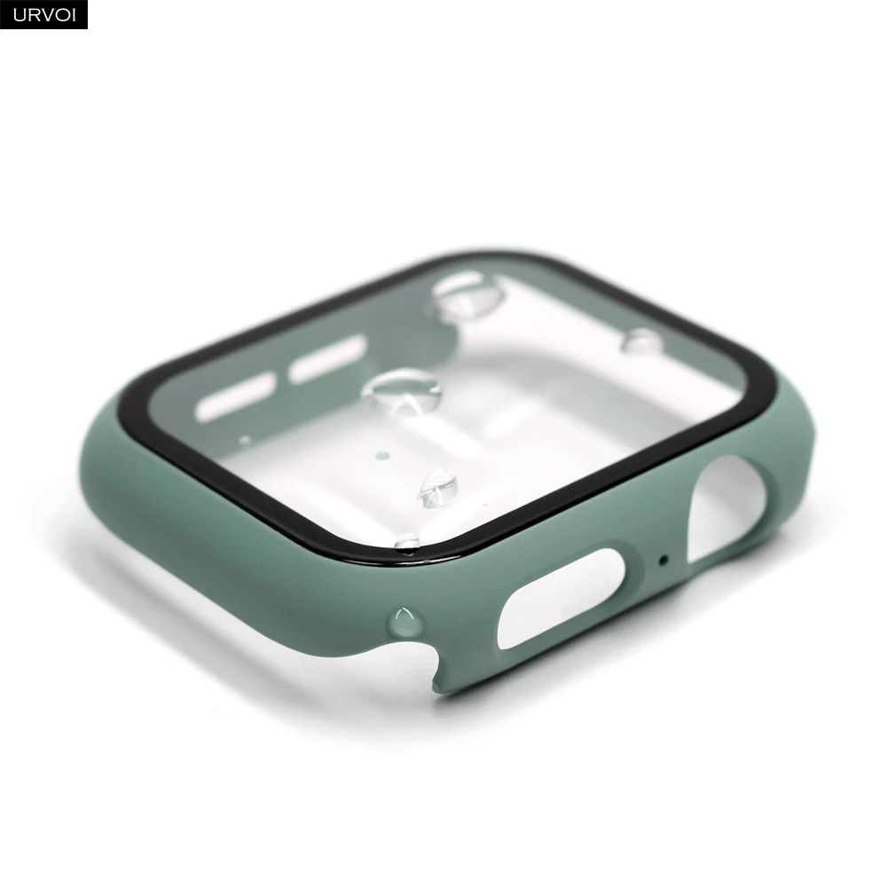 URVOI Full Cover Tempered Glass Case with Plastic Bumper
