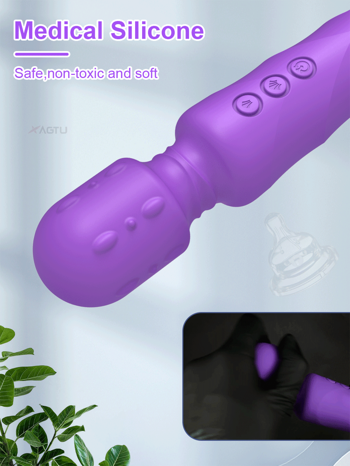 Kraftvoller Magic Wand Vibrator Für Damen G-punkt Stimulation_voghion.com