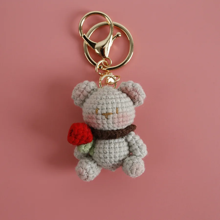 Llavero De Peluche En Forma De Conejo Beige