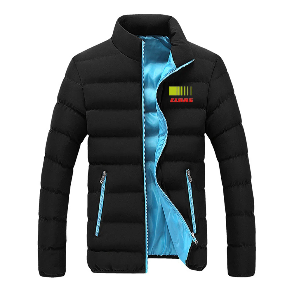 Claas 2023 Autumn and Winter New Style Men's high-quality Cotton-padded Jackets Solid Color Coat male fashionable Overcoat tops