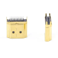 19 Pin Male Plug Interface HDMI-compatible Connector gold-plated,2 Row Pins 19Pin 1.6MM Spacing for HD Equipment Socket 5