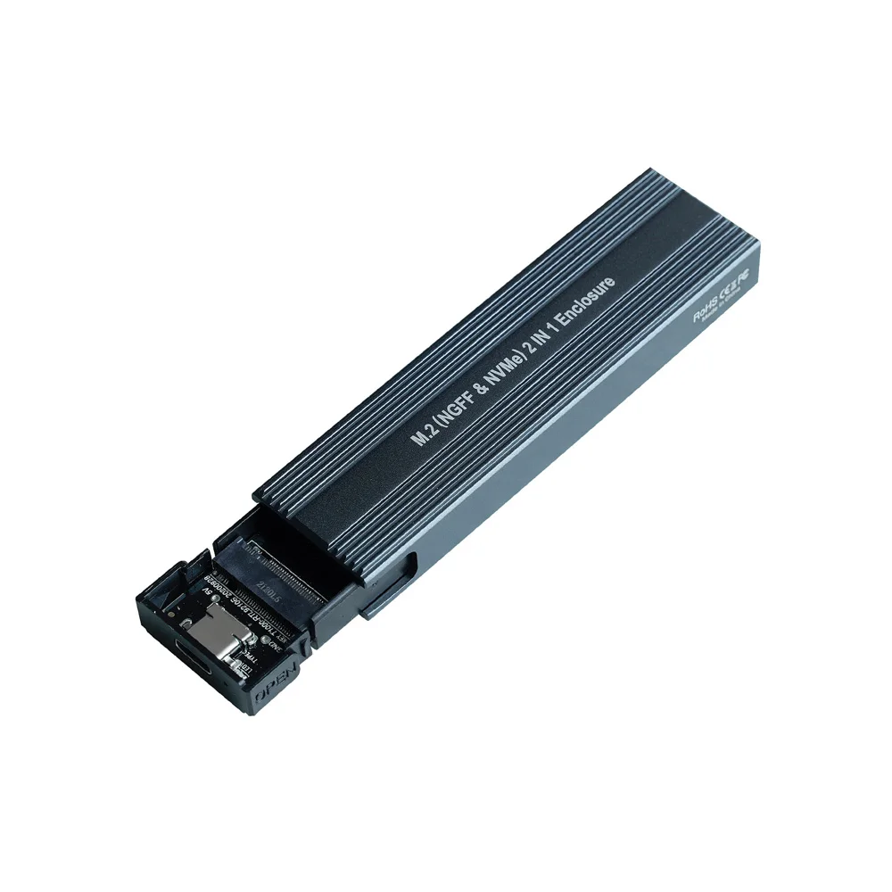 SSD M.2-USB 3.1   ܺ ڽ   PCIE NVME NGFF SATA 10Gbps Ŭ