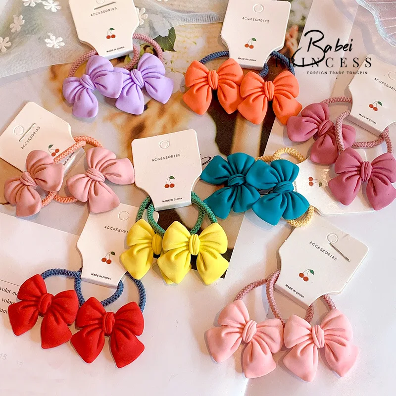 Large Bows Elastic Hair Bands Ties For Women Girls Bowknot Ponytail Rubber  Bands Scrunchies Hair Bows Clips Gum Hair Accessories - Scrunchie -  AliExpress