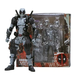 Dynamic Deadpool Grey Action Figure - Articulated Collectible Toy (A)