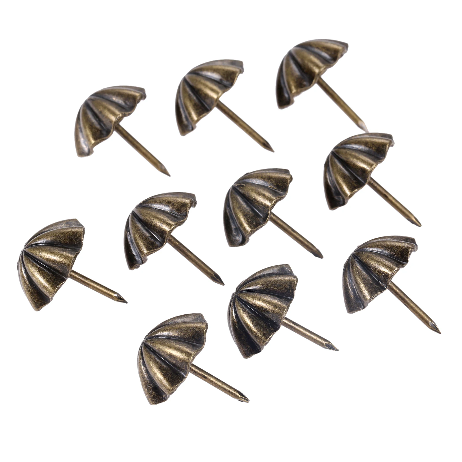 20Pc 20*23mm Antique Brass Bronze Upholstery Nail Jewelry Gift Wine Case Box Sofa Decorative Tack Stud Pushpin Doornail Hardware