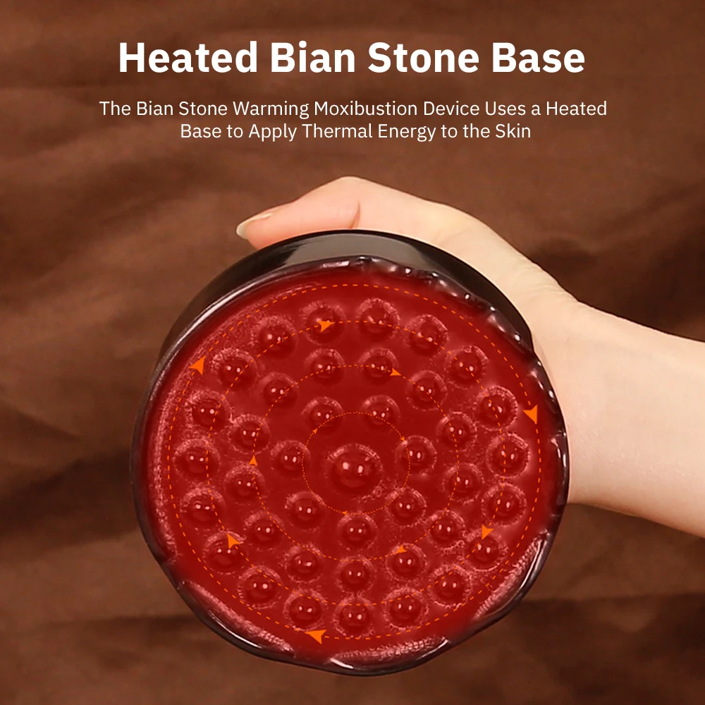 Bianstone Massager Spa Therapy Body Slimming Relaxation Massage Skin Scraping Moxibustion Guasha Dredging Meridian Massager