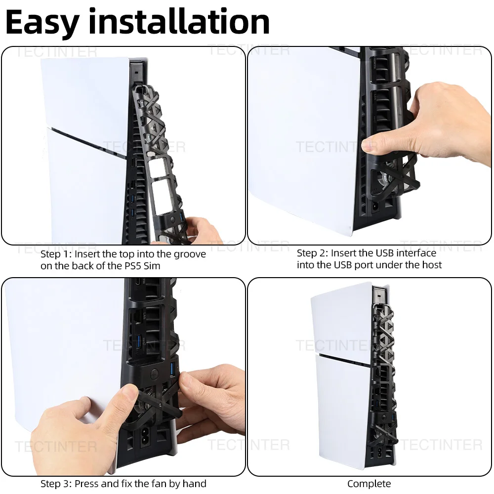 Cooling Fan For PS5 Slim Cooling System with USB Port Cooler