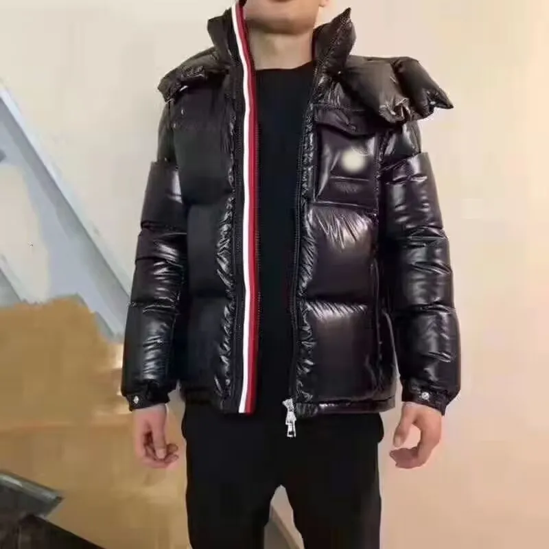 

2023 Winter Luxury Brand Men's New White Duck Down Warm Down Jacket Men's High Quality Hooded Down Coat Thick Coat