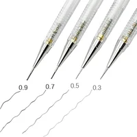 Transparent Mechanical Pencil 0.3, 0.5, 0.7, 0.9mm with Lead Refills Set for Sketching Automatic Pencils Art Drawing Painting 2