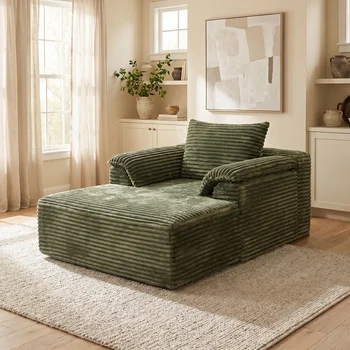Oversized Corduroy Sofa Bed 1