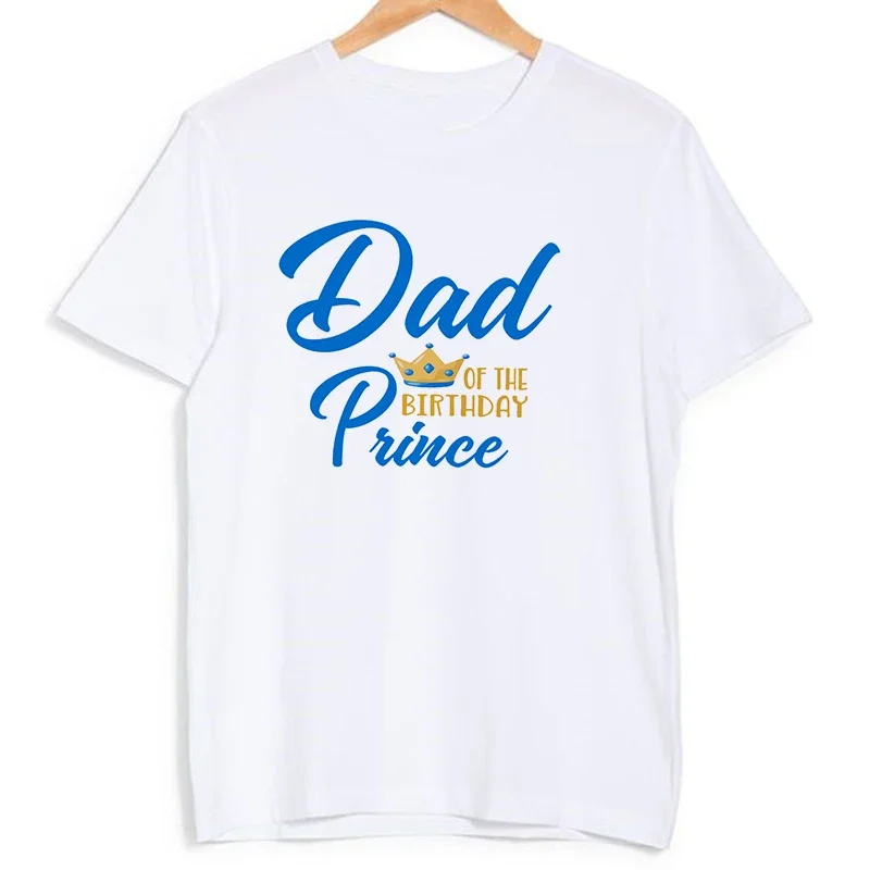 1st Birthday Prince Family Matching Clothes T Shirts Boys Birthday Party Dad Mom Sis Bro and Me Family Look Outfit T-shirt Tops 2