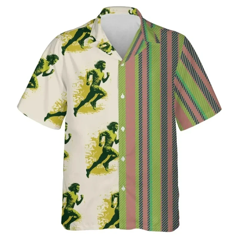 Camisas hawaianas de verano para hombres, camisas holgadas informales divertidas con estampado 3D, ropa de moda, blusas de playa para hombres, camisas