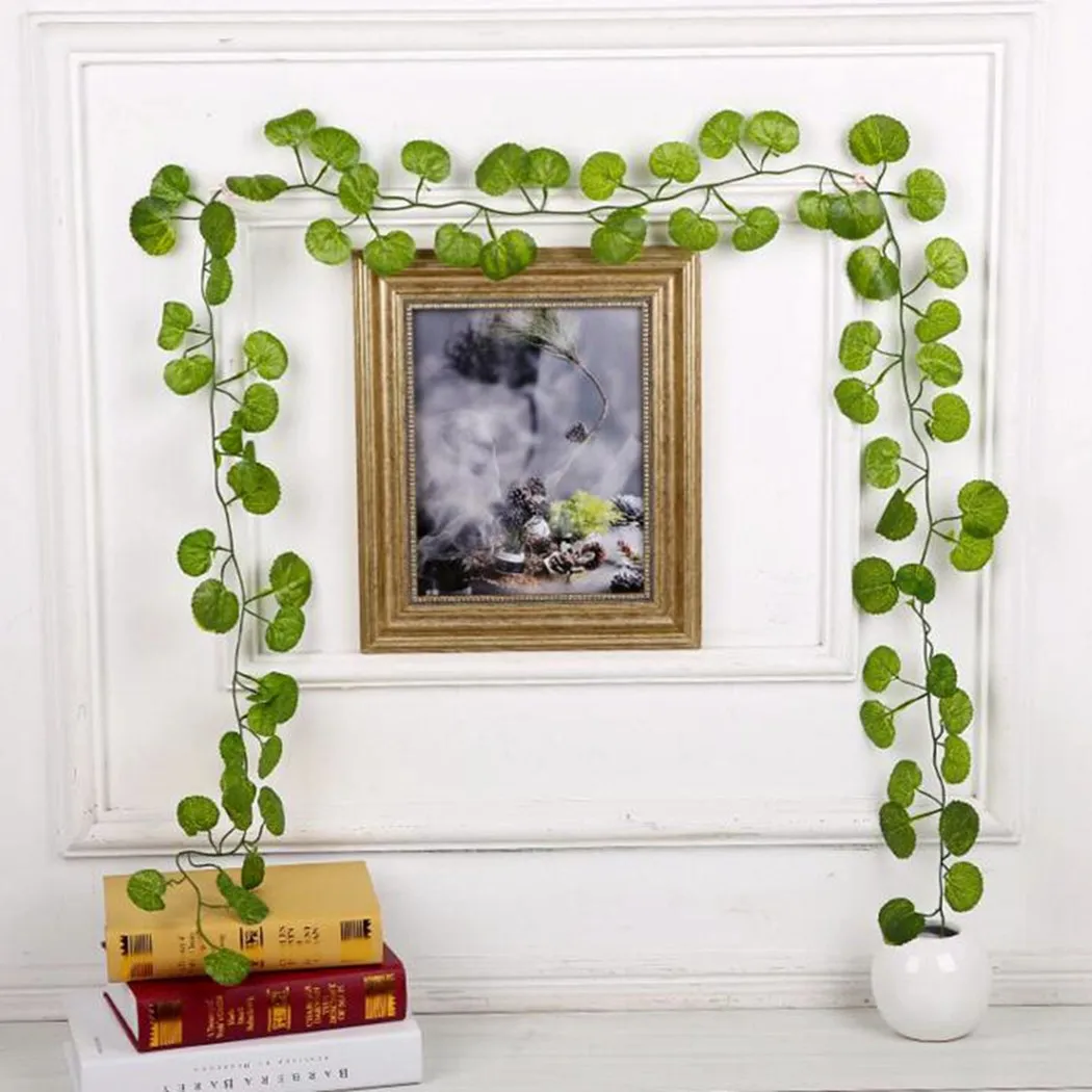 

Artificial Flower Vine Fake Leaves Garland Plant Vine Plastic Rattan String Wall Decoration Artificial Plants Wedding Party Hom