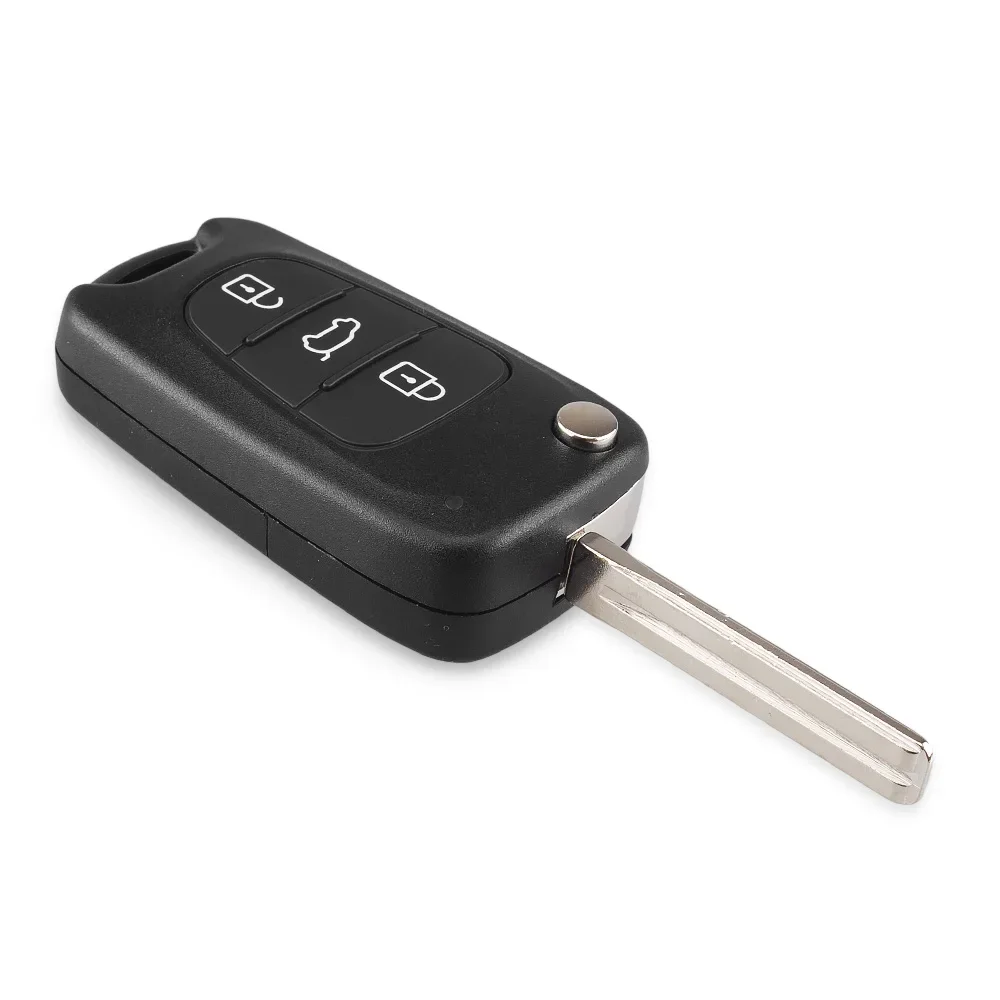 Enhanced Flip Remote Car Key Shell - Blank Case for Kia and Hyundai Vehicles