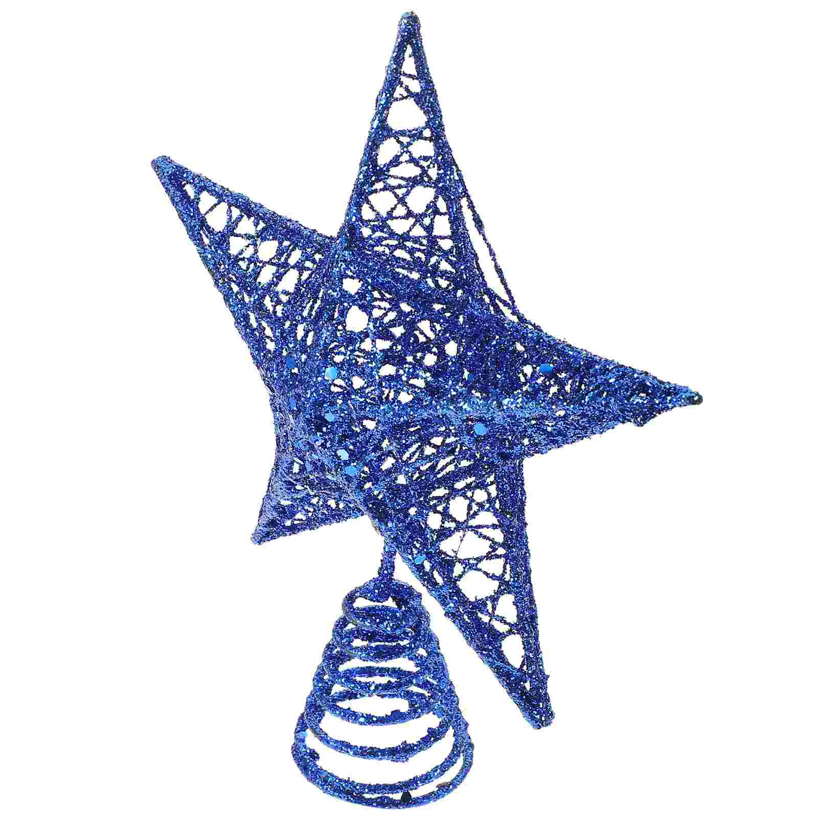 

Christmas Tree Topper Star Glittered Iron Art Hollow Treetop Ornament Merry Christmas Decorations Xmas Tree Home Navidad