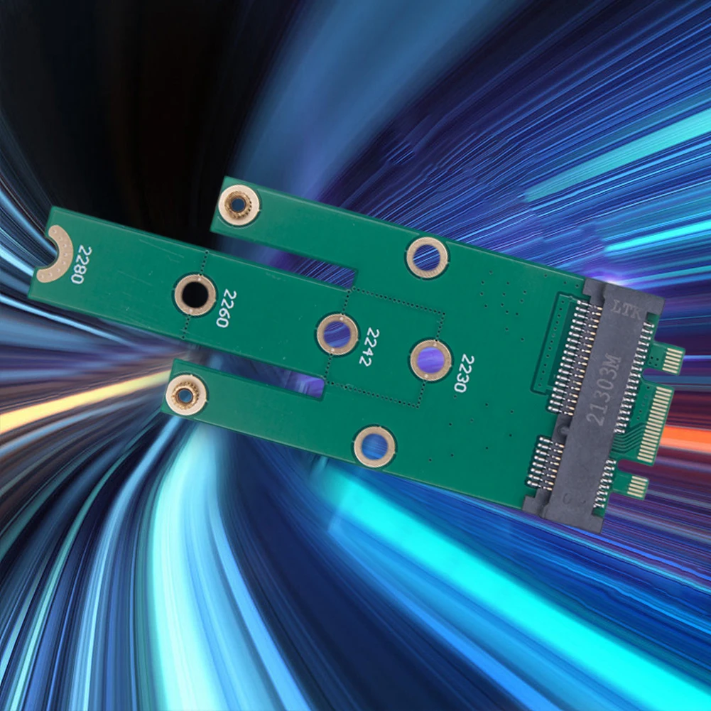 MSATA to NGFF SSD Converter Card Adapter Dual Functionality for M2 SSD with Four Mounting Holes 2230 to 2280 Compatibility