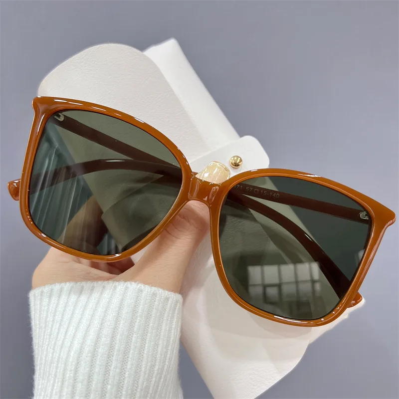 Oulylan Oversized Square Sunglasses Women Fashion Vintage Big Frame Sun Glasses Men Driving Goggles Shades UV400 Korean Style reader sunglasses