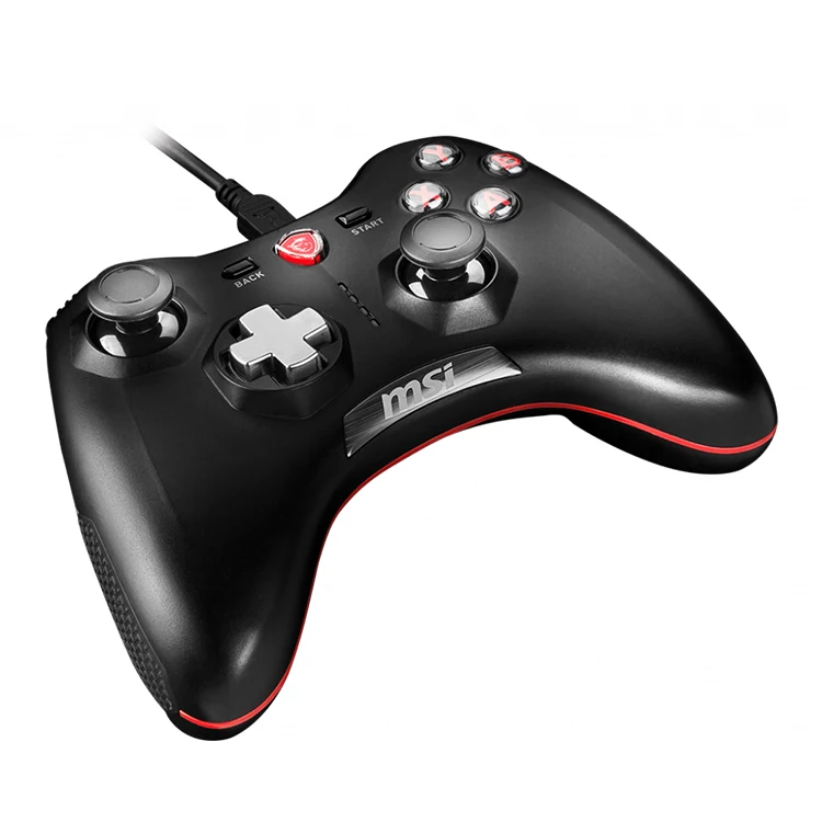 

MSI FORCE GC20 GAMING CONTROLLER with USB 2.0 Supports PC360 Steam Games and Windows 10/8.1/7 Wired Gamepad