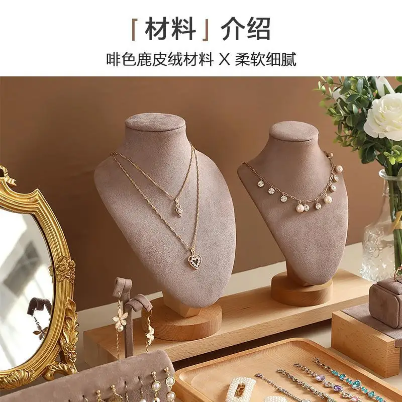 Présentoir à Bijoux En Forme De T à Motif De Marbre, Porte-boucles