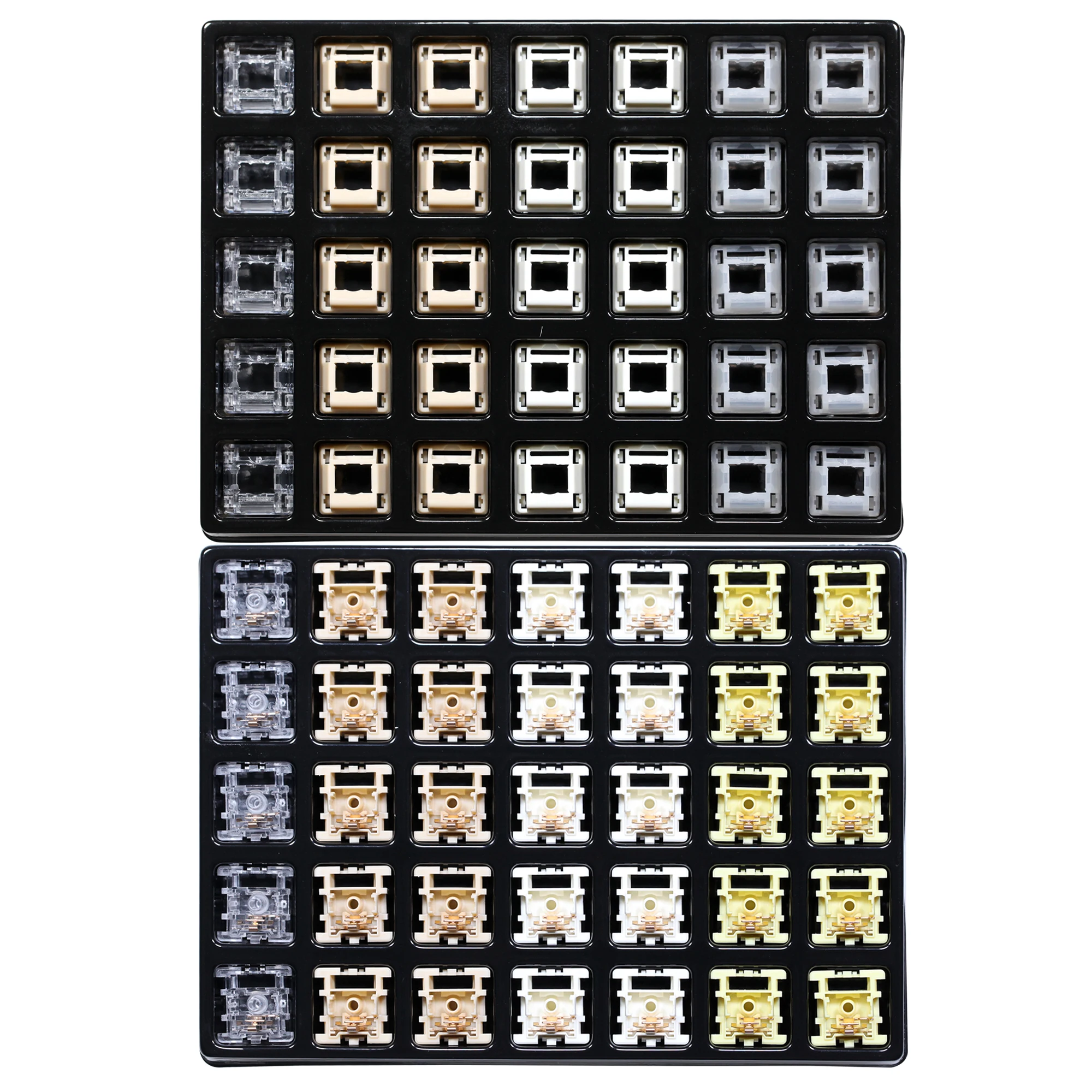 TECSEE клубничный лед линейный переключатель 5pin RGB SMD 63,5g mx Переключатель для механической клавиатуры 60m нейлон UPE длинный 2-фазный пружинный