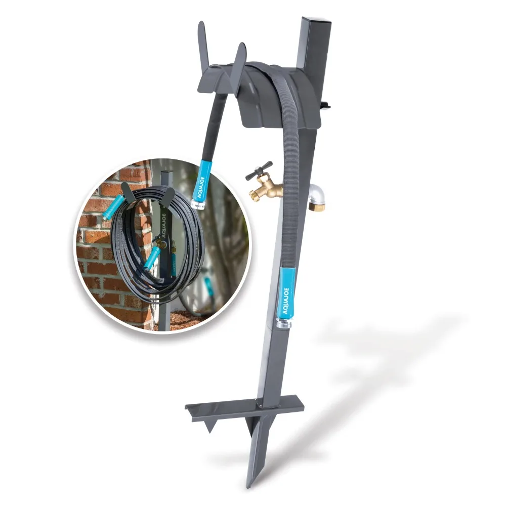 

Garden Hose Stand W/ Brass Faucet & 3-Foot Lead-in Hose