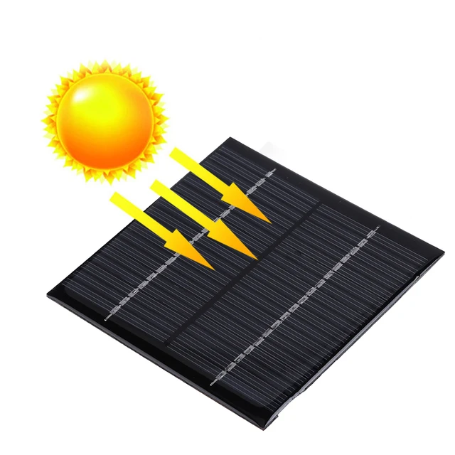 1.2W 18V Portable Solar Panel 0-0.066MA Solar Panel Module Solar Battery Charger for 12V Battery Charging for Lamp Fan Pump 4