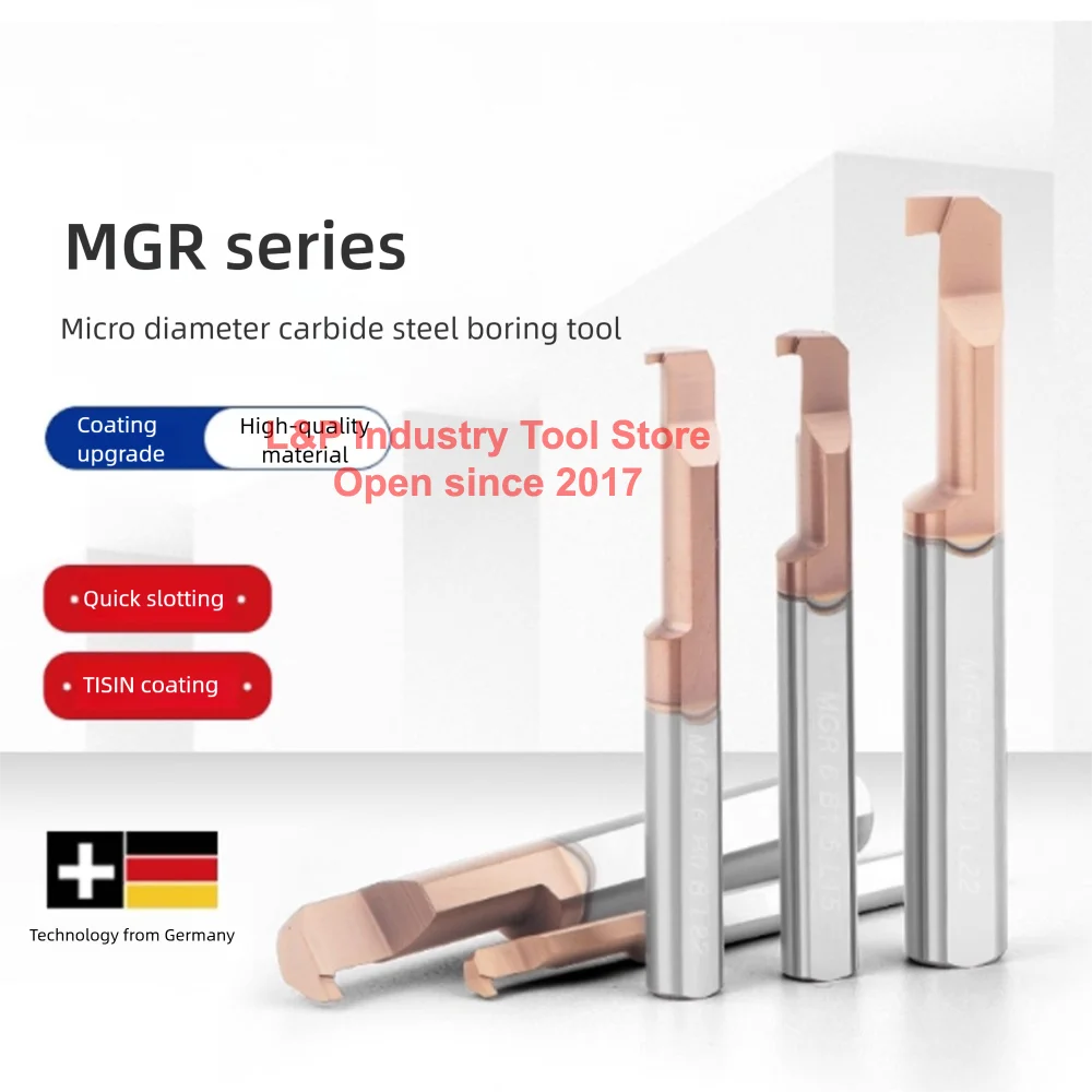 Mini Hartmetall Hartmetall Cutter Kopf Langweilig CNC Zubehör Loch MGL MGR4B0.5L1 3/5/6/7/8/10mm Router Bit Nut Werkzeug Flöte Messer