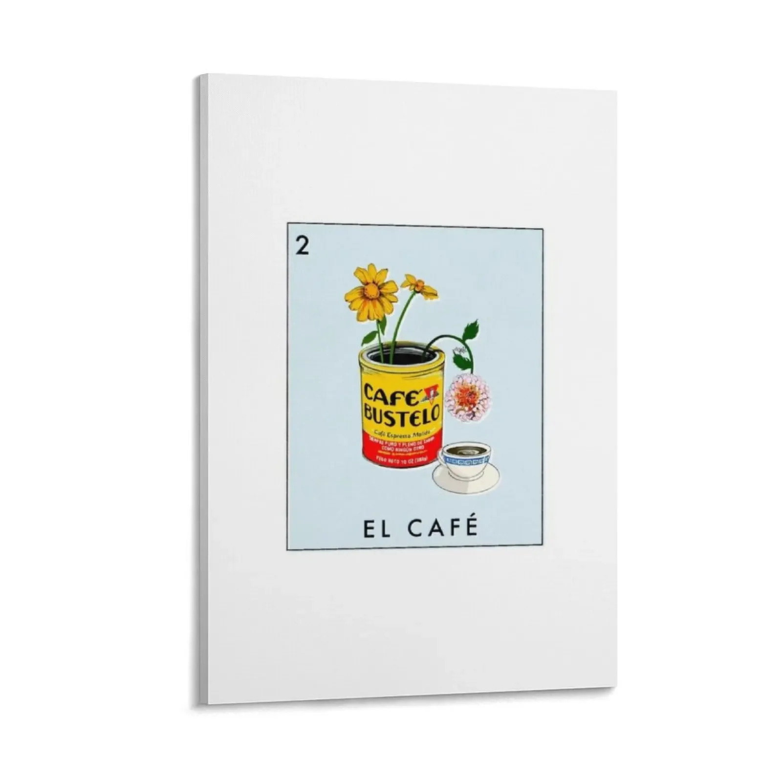 

Coffee and Flowers for Breakfast - Lotería Edition Canvas Painting decoration aesthetic room decoration
