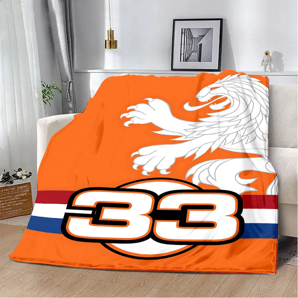 Printed Blanket Picnic Blanket F1 33 Max V-Verstappens Warm Blanket Soft and Comfortable Home Travel Birthday Gift 5