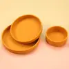 3Pcs Bakeware Nordic Style Dinner Plate Set Round Silicone Pizza Pans Suit Food Grade Tray Pastry Molds Outdoor 4