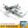 VOLANTEXRC FW190 RC Plane 2.4G 4CH 6 Axis EPP 400mm Wingspan One Key Aerobatic 3 Modes RTF Fighter ﻿ 6