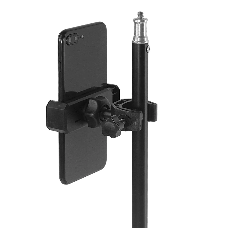 Universal 360° Rotating Phone Holder & Microphone Stand