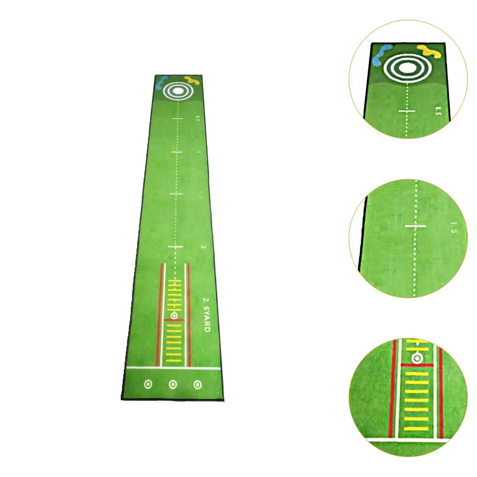 Golf Putting Mat Training Aid Improve Putting Accuracy Foldable Storage Golfing Accessory Golf Practice for Office Backyard