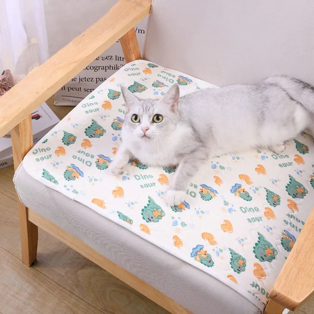 

Non-slip Dog Cooling Mat Teddy Mattress Soft Cartoon Pet Cool Mat Bed Latex Cotton Summer Cat Sleeping Mat Travel