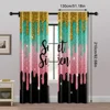 2pcs, Curtains Sweet sixteenth birthday Versatile Fabric,Without Electricity Festive Holiday Applies to All Occasions decorate 5