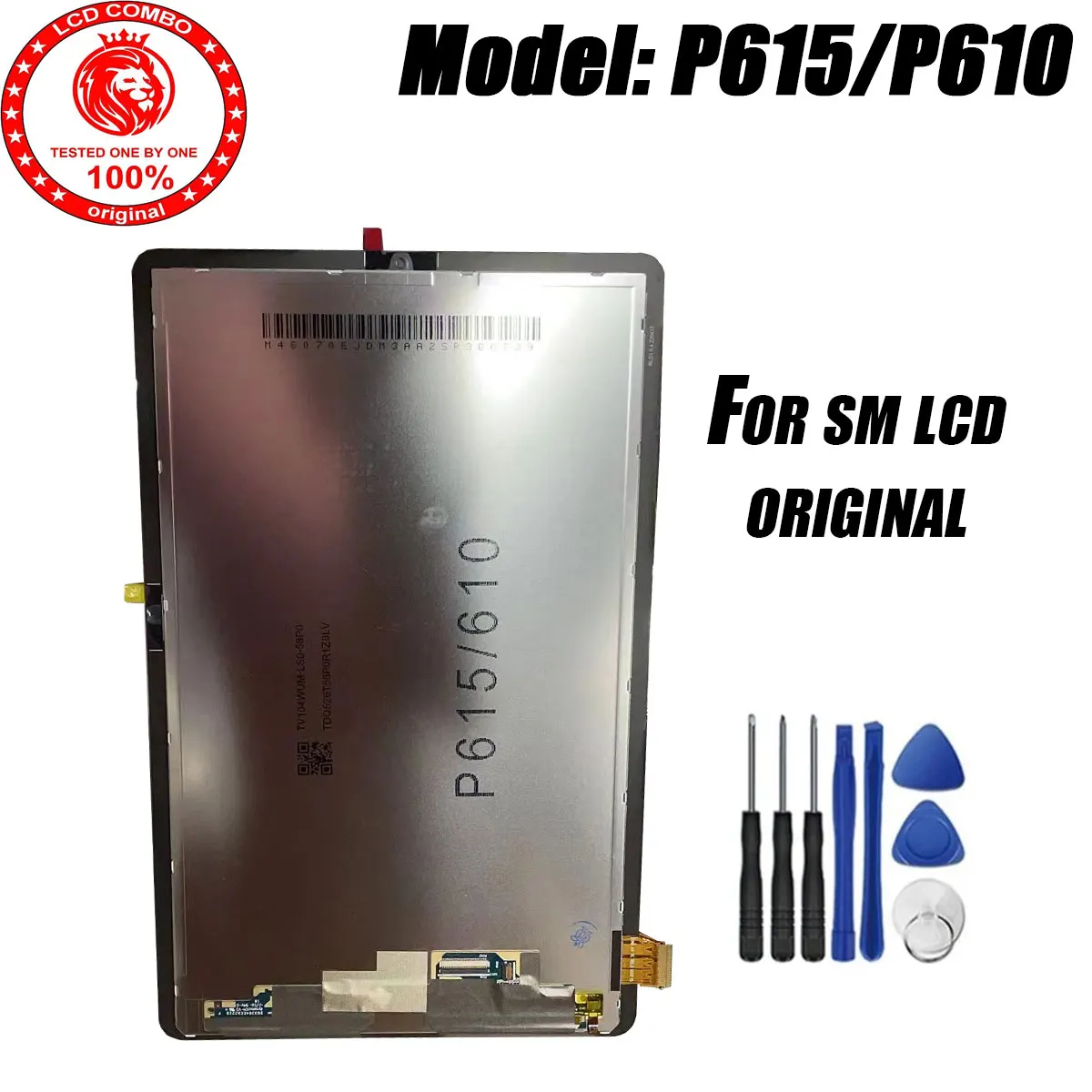 

Original For Samsung Galaxy Tab S6 Lite 10.4 P610 P615 P615N P617 LCD Screen Display Touch Glass Digitizer Assembly Replacement