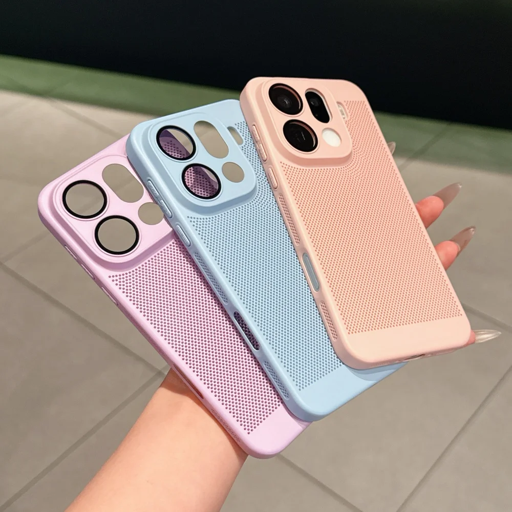 Enhanced Cooling Matte Heat Dissipation Phone Case with Breathable Armor Design
