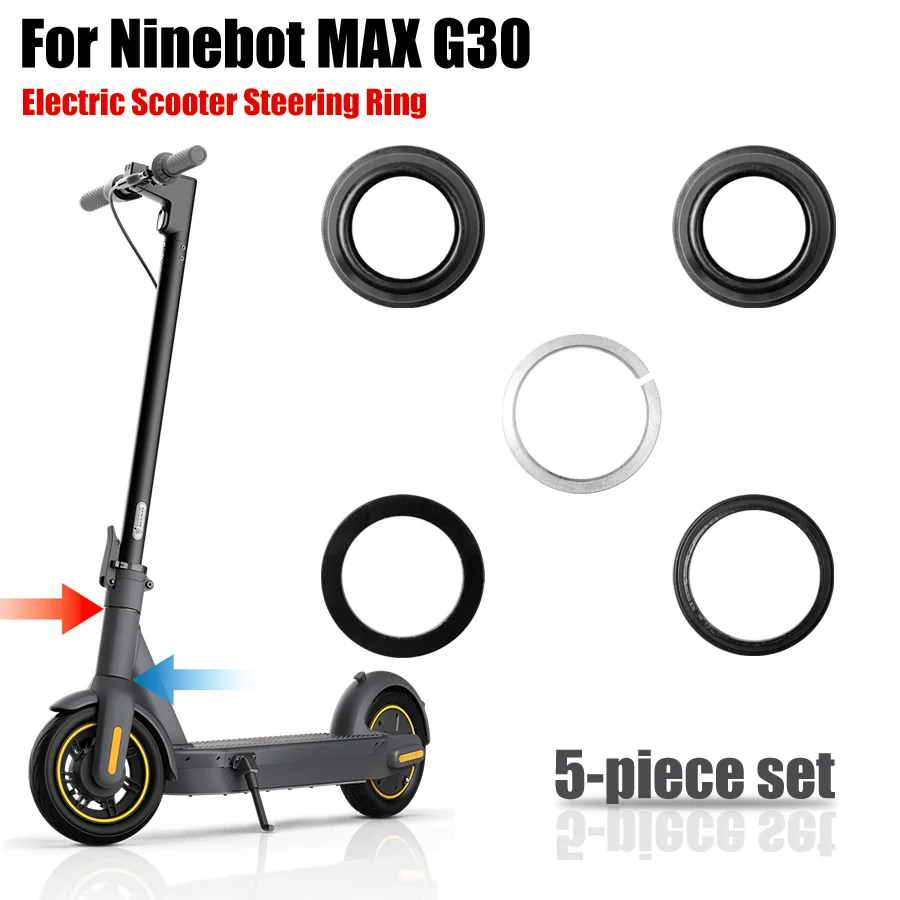 ninebot MAX G30 전동 스쿠터 상부/하부 서클링 스티어링 세트 액세서리 용 프론트 포크 베어링 보울 회전 부품 교체
