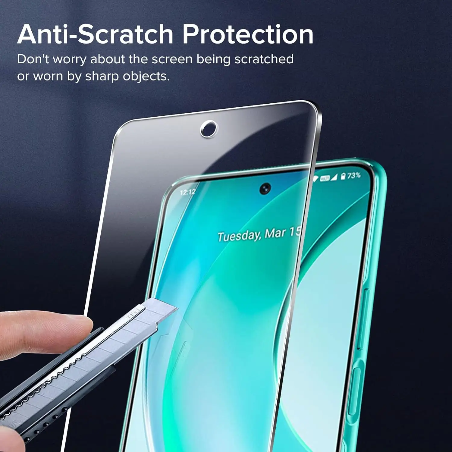 Premium 9H Tempered Glass Screen Protector Film (2/4 Pack)