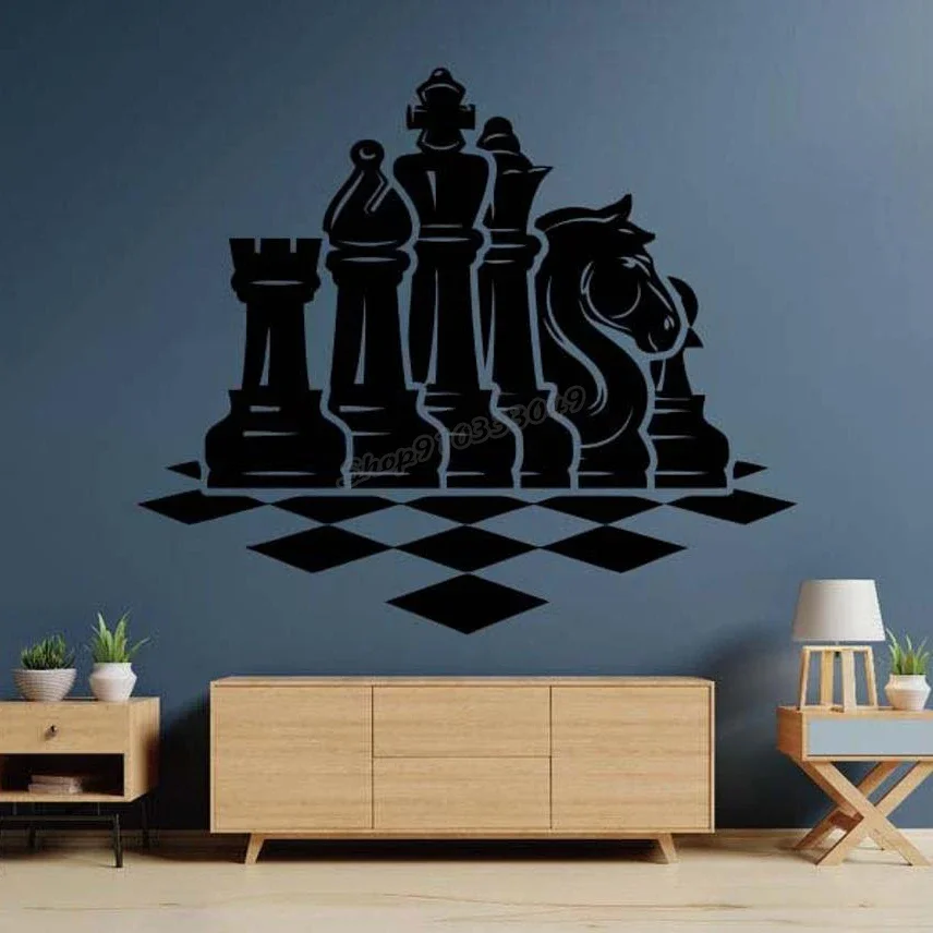 Chess Car Sticker Chess Board Vinyl Sticker