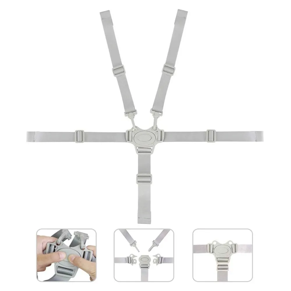 Nylon Baby Stroller 5 Point Harness Seat Belt