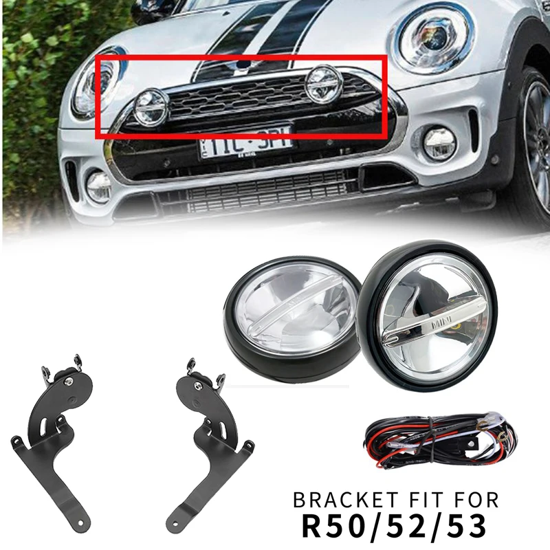 Brand New Silver Chrome Spot Light Kit with additional bracket for Mini Cooper F56 Only