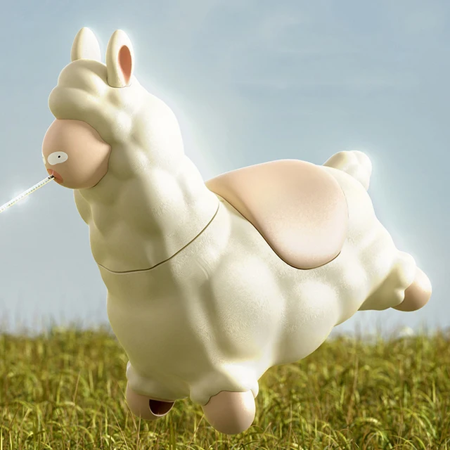 Swinging Alpaca Water Gun 80ML Capacity Alpaca Interactive Water Sprayer Leak-Proof Cute Press Water-Sprinkling Toy for Summer 2