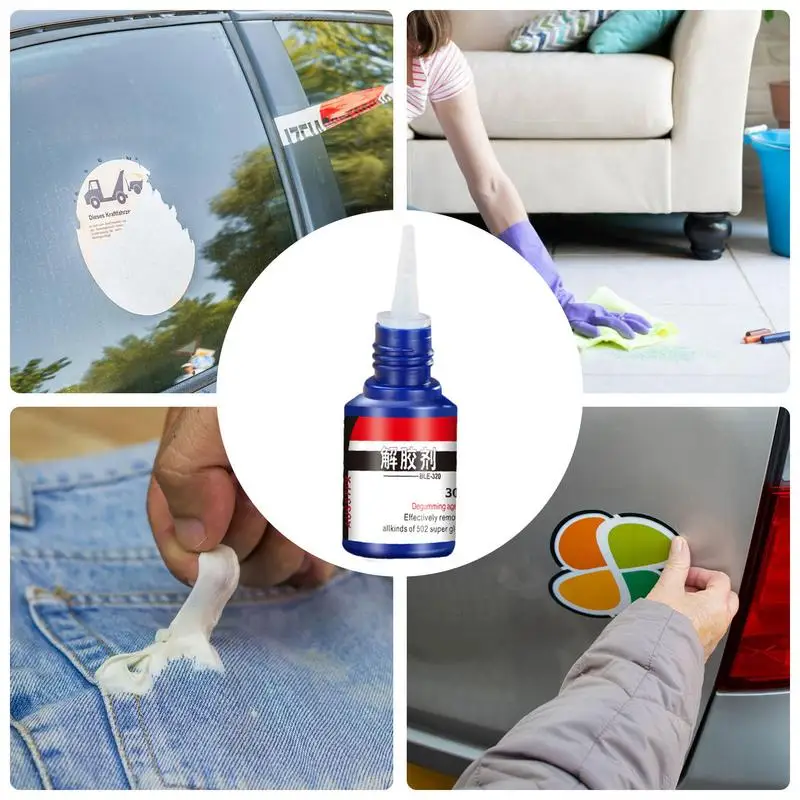 30ml Super Glue Remover Cleaner Adhesive Debonder Resin Liquid Cleaning Tool glue remover